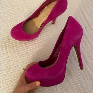 Jessica Simpson Hot Pink Heels